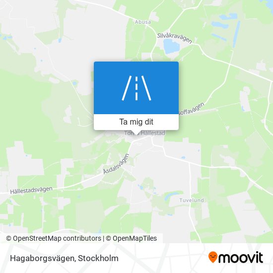 Hagaborgsvägen karta