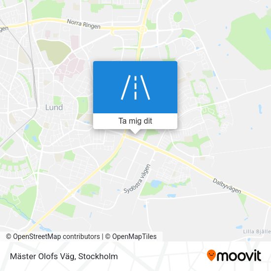 Mäster Olofs Väg karta