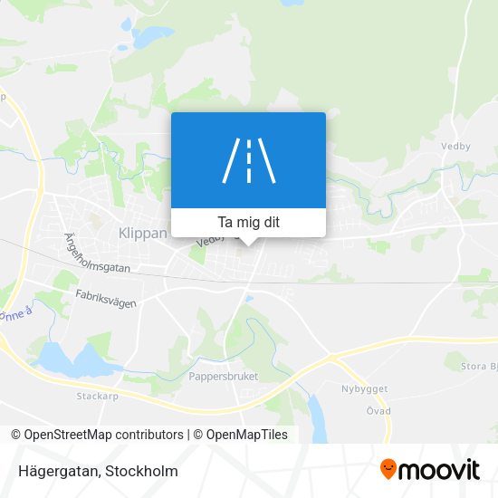 Hägergatan karta