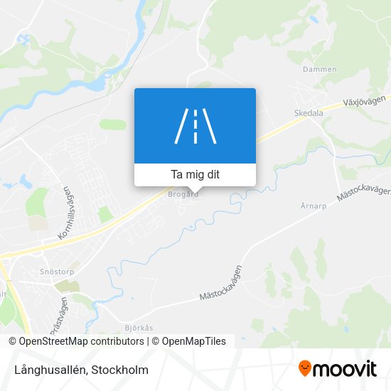Långhusallén karta