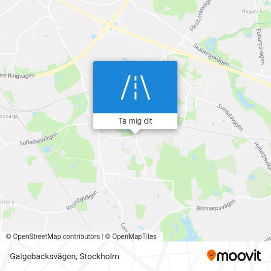 Galgebacksvägen karta