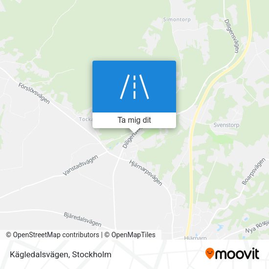 Kägledalsvägen karta