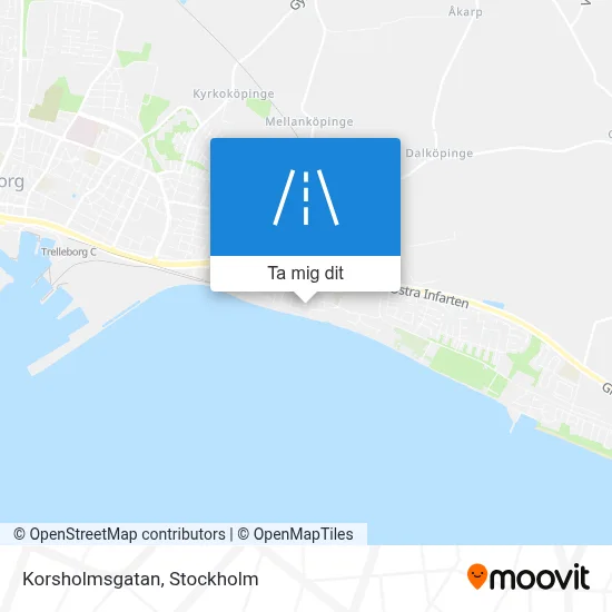 Korsholmsgatan karta