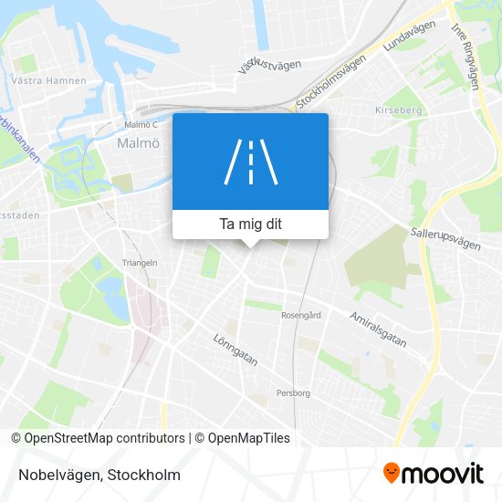 Nobelvägen karta