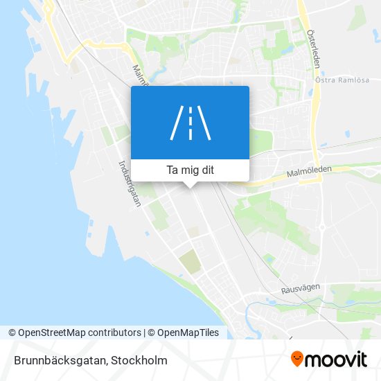 Brunnbäcksgatan karta