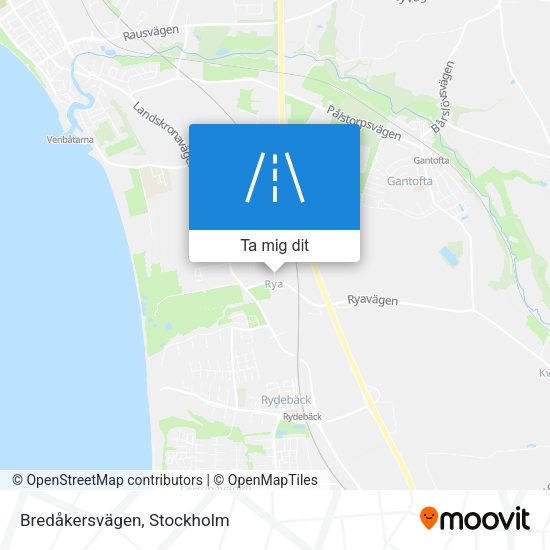 Bredåkersvägen karta