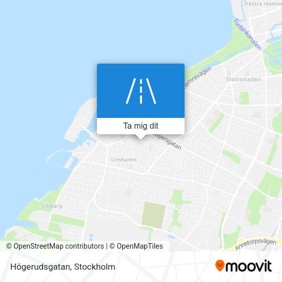 Högerudsgatan karta