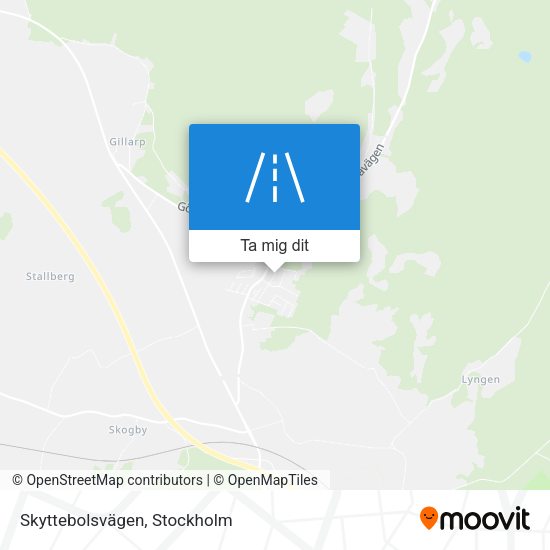 Skyttebolsvägen karta