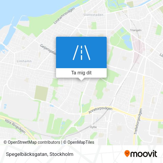 Spegelbäcksgatan karta