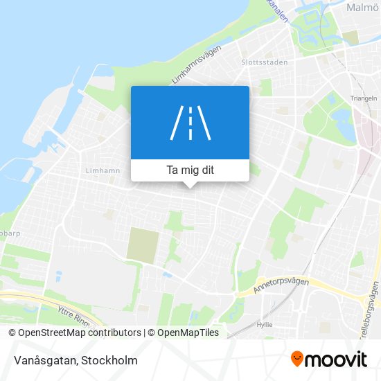 Vanåsgatan karta