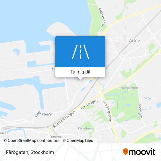 Fårögatan karta