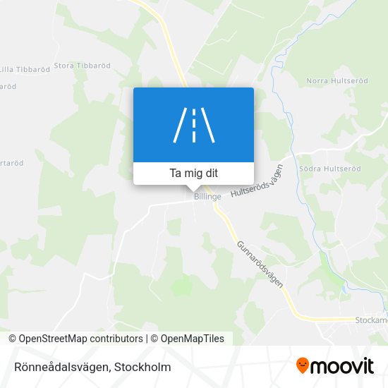 Rönneådalsvägen karta