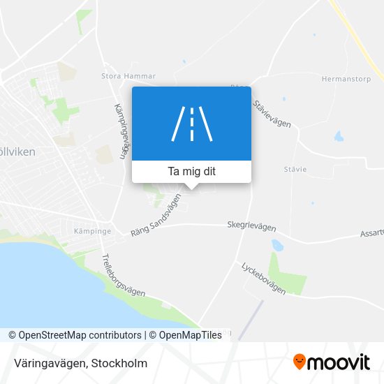 Väringavägen karta