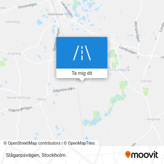 Slågarpsvägen karta