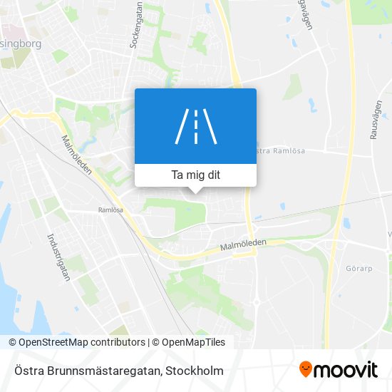 Östra Brunnsmästaregatan karta