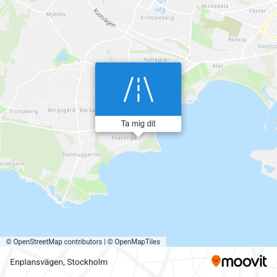 Enplansvägen karta
