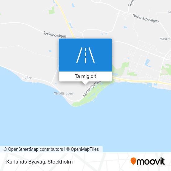 Kurlands Byaväg karta