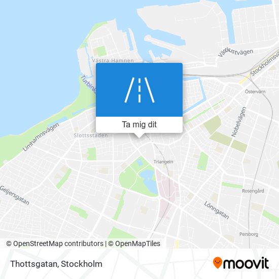 Thottsgatan karta