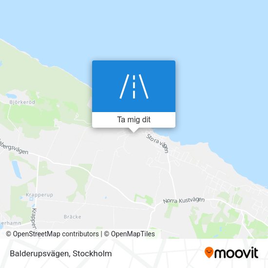 Balderupsvägen karta