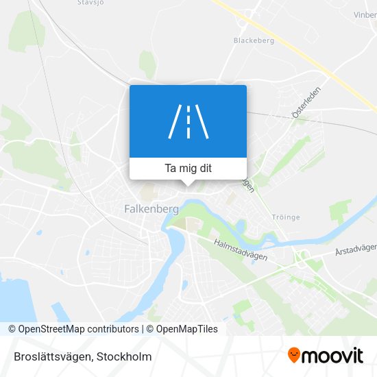 Broslättsvägen karta
