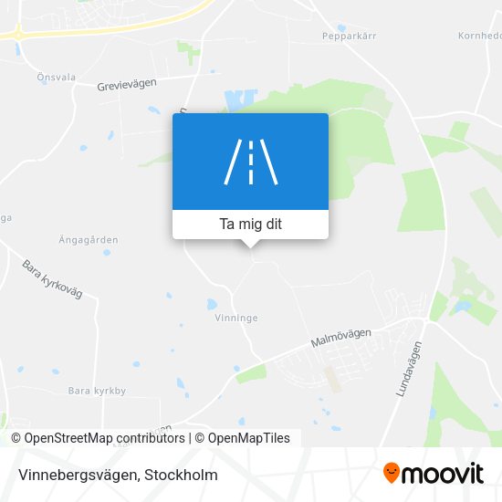 Vinnebergsvägen karta
