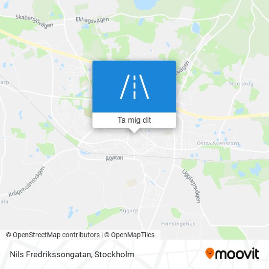 Nils Fredrikssongatan karta