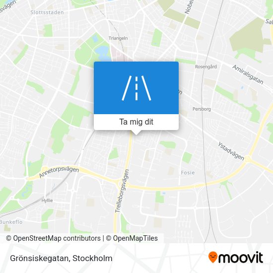 Grönsiskegatan karta