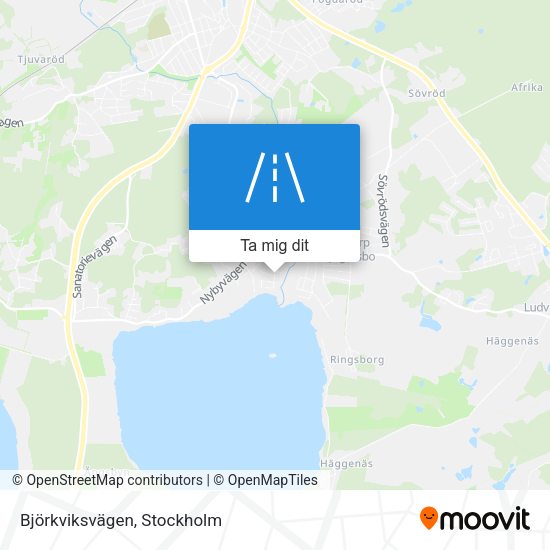 Björkviksvägen karta