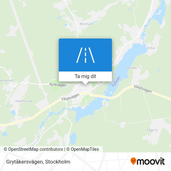 Grytåkersvägen karta