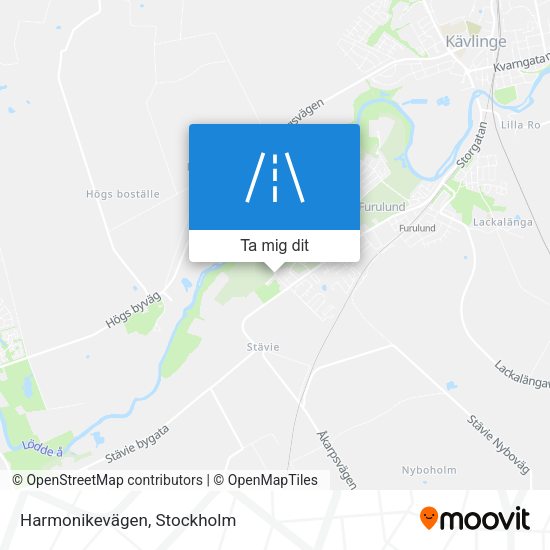 Harmonikevägen karta