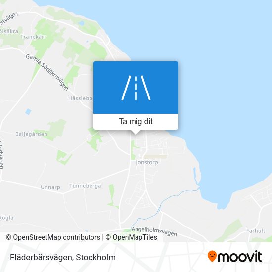 Fläderbärsvägen karta