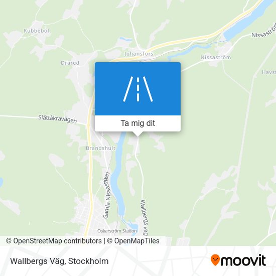 Wallbergs Väg karta