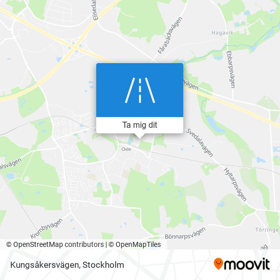 Kungsåkersvägen karta