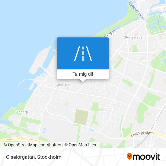 Ciselörgatan karta