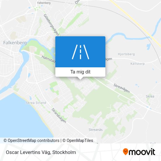 Oscar Levertins Väg karta