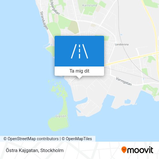 Östra Kajgatan karta