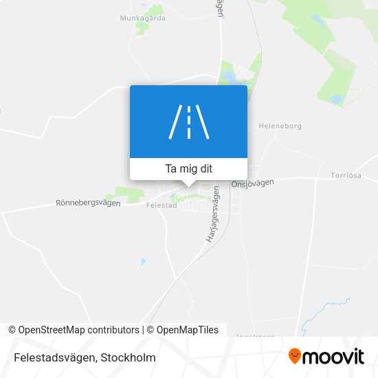 Felestadsvägen karta