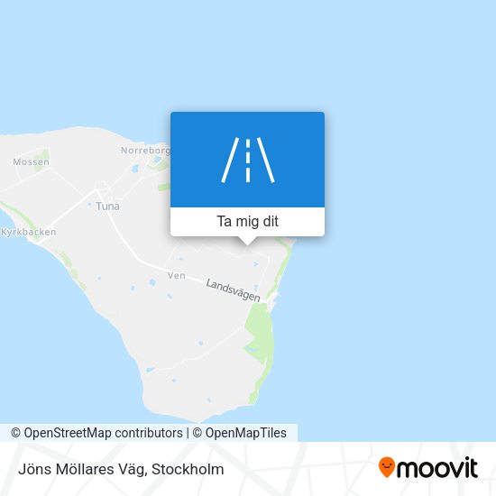 Jöns Möllares Väg karta