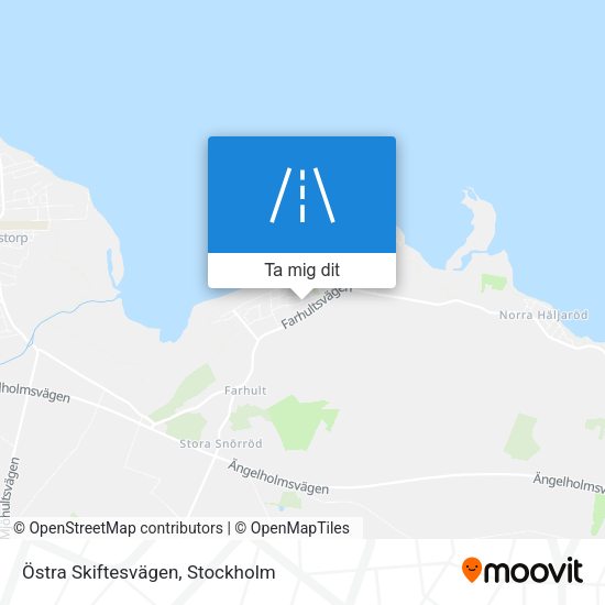 Östra Skiftesvägen karta