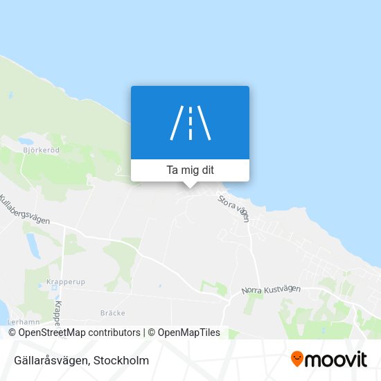 Gällaråsvägen karta