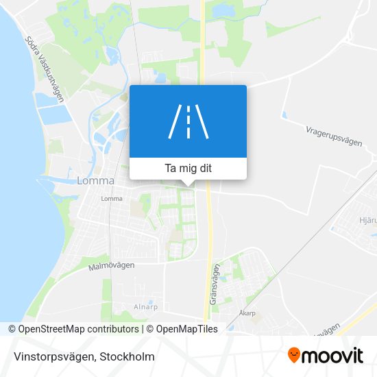 Vinstorpsvägen karta