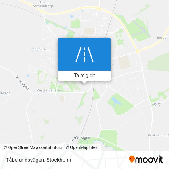 Tåbelundsvägen karta