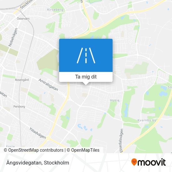 Ängsvidegatan karta