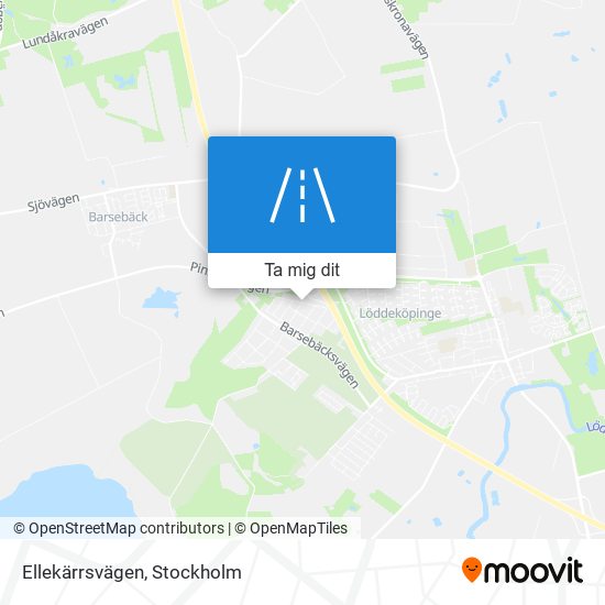 Ellekärrsvägen karta