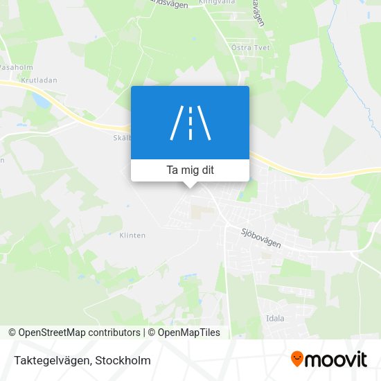 Taktegelvägen karta