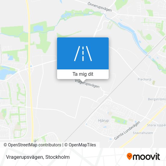 Vragerupsvägen karta