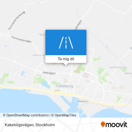 Kakehögsvägen karta