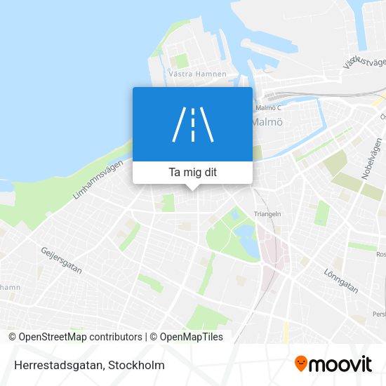 Herrestadsgatan karta