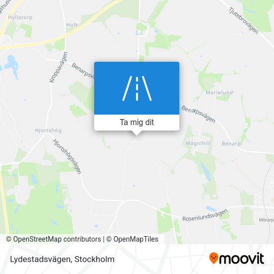 Lydestadsvägen karta