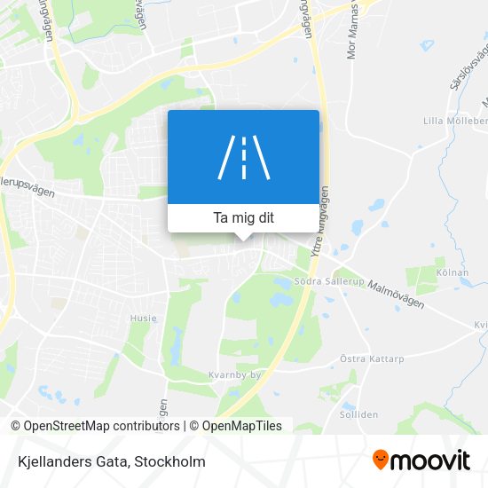 Kjellanders Gata karta